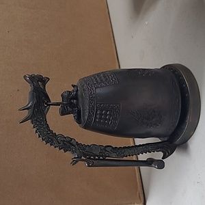 Asian inspired bonsho hanging bell/temple bell.